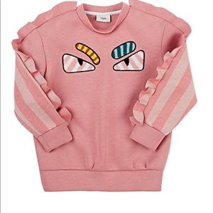 Fendi Kids' Monster Eyes Neoprene-Sweatshirt